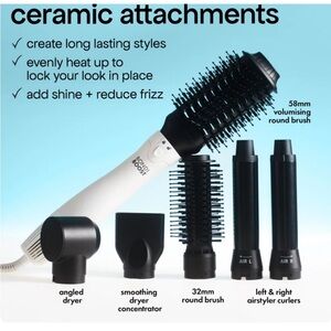 Bondi Boost White 4-in-1 Ceramic Hot Air Styler Brush